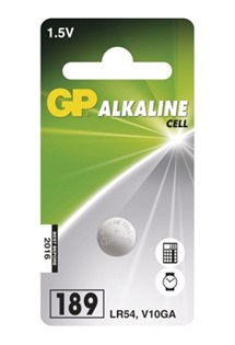 GP LR54 alkalická baterie, 1ks