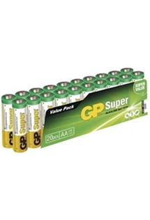 GP AAA alkalická baterie, 20ks