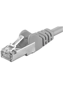 Premiumcord CAT6a S-FTP 15m šedý síťový kabel