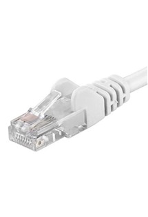 PremiumCord CAT5e UTP 1m bílý síťový kabel