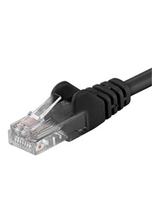PremiumCord CAT5e UTP 7m černý síťový kabel