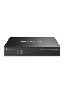 TP-Link VIGI NVR1004H-4P síťový videorekordér černý