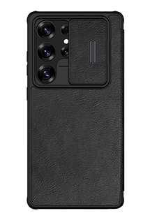 Nillkin Qin Book Pro flipov pouzdro s krytkou kamery pro Samsung Galaxy S25 Ultra ern