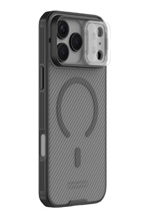Nillkin CamShield Pro Magnetic zadn� kryt s krytkou kamery a zabudovan�mi magnety pro Apple iPhone 17 Pro Max �ed�/�ern�
