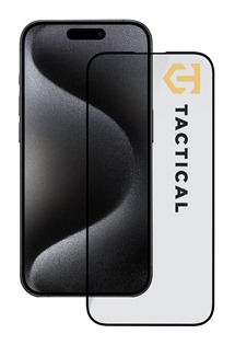 Tactical Glass Shield tvrzené sklo pro Apple iPhone 15 Pro Full Frame černé