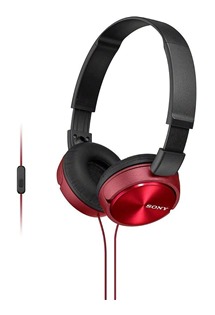 SONY MDR-ZX310AP náhlavní sluchátka červená