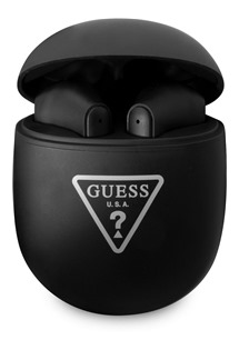 Guess True Wireless Triangle Logo bezdrátová sluchátka černá