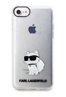 Karl Lagerfeld IML Choupette NFT zadní kryt pro Apple iPhone SE 2022 / SE 2020 / 8 / 7 čirý