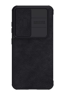 Nillkin Qin Book Pro flipové pouzdro s krytkou kamery pro Samsung Galaxy S23 černé