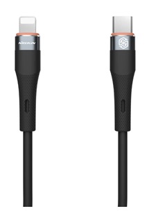 Nillkin Flowspeed Liquid Silicone USB-C/Lightning 27W 1,2m černý kabel