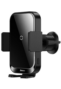 Baseus Halo Electric držák telefonu s bezdrátovým nabíjením 15W černý