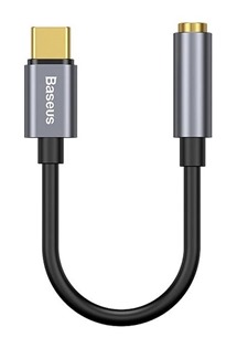 Baseus L54 USB-C / jack 3,5mm sluchátková redukce černá
