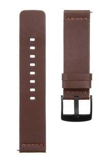 Tactical Smooth kožený řemínek 22mm Quick Release pro smartwatch hnědý