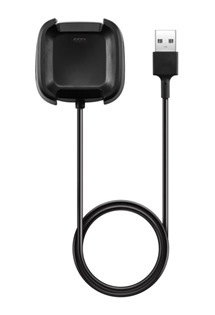 Tactical USB-A nabíječka pro Fitbit Versa / Versa Lite 1m černý