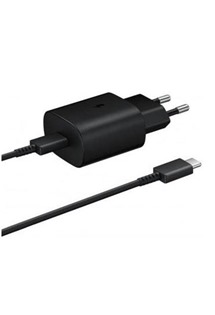Samsung 25W nabíječka s kabelem EP-DA905BBE USB-C černá,bulk (EP-TA800EBE)