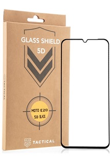 Tactical Glass Shield tvrzené sklo pro Motorola Moto E20 Full Frame černé