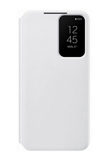 Samsung Clear View flipové pouzdro pro Galaxy S22 bílé (EF-ZS901CWEGEE)