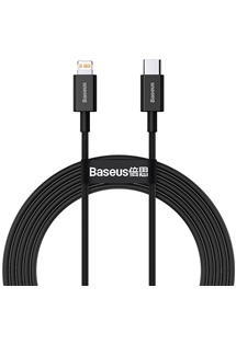 Baseus Superior Series USB-C/Lightning, 2m 20W černý kabel