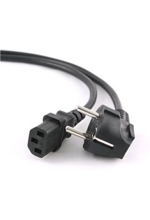 C-TECH 3pin / 230V VDE, 1.8m černý nabíjecí kabel