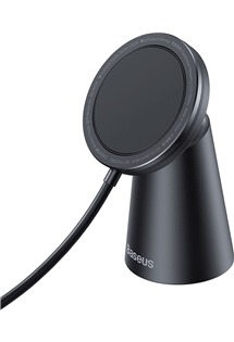 Baseus Simple bezdrátový magnetický držák / nabíječka s podporou MagSafe černá