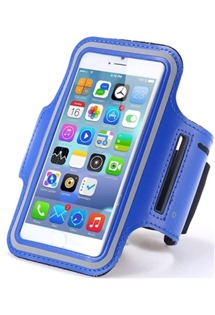 CellFish sportovní pouzdro na ruku pro mobilní telefon 4 nebo přehrávač modré