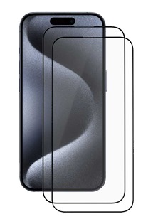 CELLFISH DUO 5D tvrzen sklo pro Apple iPhone 15 Pro Max Full-Frame ern 2ks
