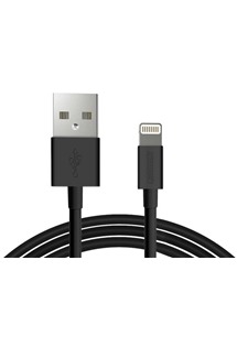 CHOETECH USB-A / Lightning, 60cm černý kabel, MFi