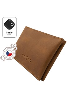 DÁREK - FIXED Smile Wallet peněženka se Smart tracker s motion senzorem hnědá (samostatně neprodejné)