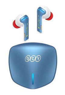 QCY G1 bezdrátová herní sluchátka modrá / červená
