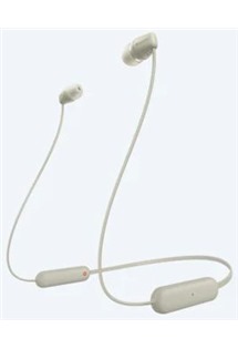 Sony WI-C100 bezdrátová sluchátka do uší tmavošedá