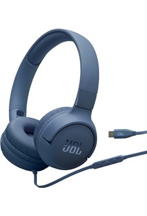 JBL Tune 520C USB-C dr�tov� n�hlavn� sluch�tka modr�