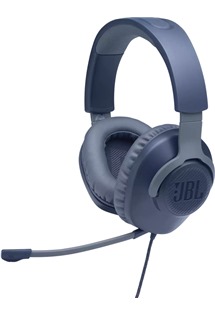 JBL Quantum 100 nhlavn hern sluchtka s odnmatelnm mikrofonem modr