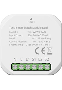 Tesla Smart Switch Module Dual relé chytrého osvětlení