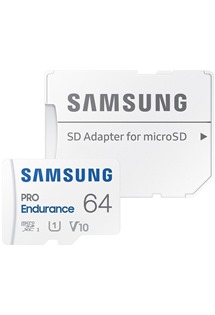 Samsung PRO Endurance microSDXC 64GB + SD adapt�r