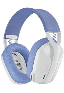 Logitech G435 bezdrátová herní sluchátka přes hlavu bílá