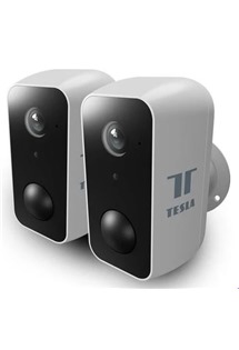 Tesla Smart Camera PIR Battery Bundle bezdrátové venkovní bezpečnostní IP kamery bílé