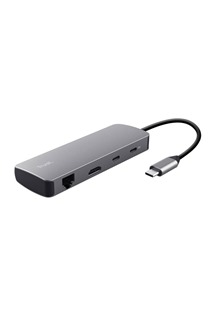 Trust Dalyx 8v1 USB-C dokovac� stanice �ed�
