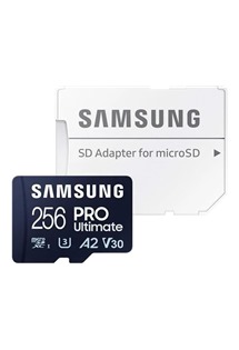 Samsung PRO Ultimate microSDXC 256GB + SD adapt�r