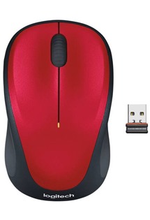 Logitech M235 bezdrátová myš červená