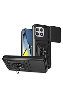 Tech-Protect CamShield zadn� kryt s krytkou kamery / stoj�nkem pro POCO F8 Pro �ern�