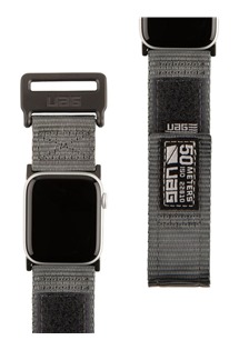 UAG Active Strap nylonový řemínek pro Apple Watch 42 / 44 / 45 / 49mm šedý