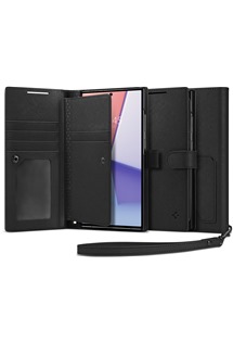 Spigen Wallet S Plus flipové pouzdro pro Samsung Galaxy S23 Ultra černé