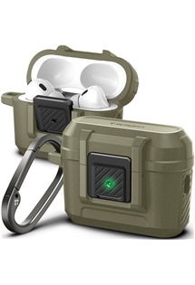 Spigen Lock Fit pouzdro pro Apple AirPods Pro 2 khaki