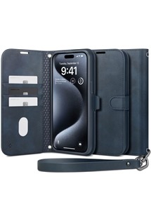 Spigen Wallet S Pro flipov pouzdro pro Apple iPhone 15 Pro Max modr