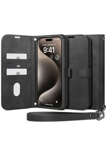 Spigen Wallet S Pro flipov pouzdro pro Apple iPhone 15 Pro ern