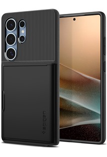 Spigen Slim Armor CS zadn� kryt s prostorem na karty pro Samsung Galaxy S25 Ultra �ern�