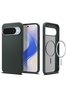 Spigen Liquid Air zadn� kryt s podporou MagSafe pro Google Pixel 10 / 10 Pro zelen�
