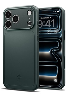 Spigen Thin Fit tenk� zadn� kryt s podporou MagSafe pro Apple iPhone 18 Pro/17 Pro zelen�