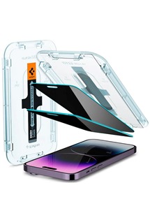 Spigen Glass EZ Fit Privacy tvrzené sklo pro Apple iPhone 14 Pro Max černé 2ks