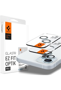 Spigen Glass.tR EZ Fit Optik Pro tvrzen sklo na oky fotoapartu pro Apple iPhone 15 / 15 Plus / 14 / 14 Plus 2ks modr